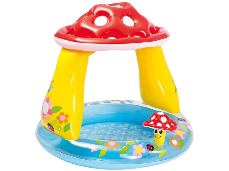 Imagem de Piscina Infantil Inflável Intex - 45L Redonda Cogumelo Divertido