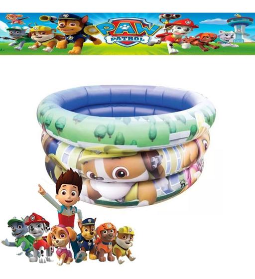 Piscina Infantil Inflável Patrulha Canina Para Crianças e Bebês ...
