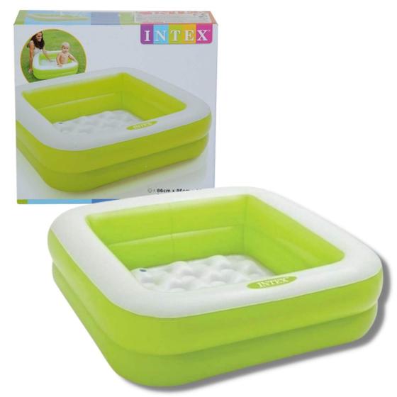 Imagem de Piscina Infantil Inflável - Verde e Branca - 57 Litros Intex