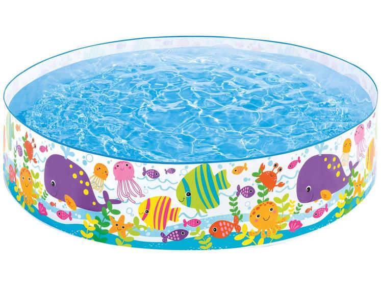 Imagem de Piscina Infantil Intex 958L Redonda - Snapset Oceano Animais Divertidos