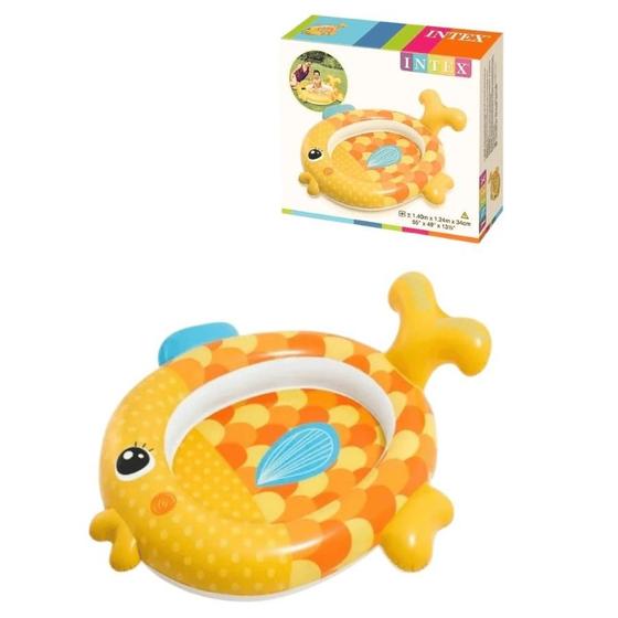 Imagem de Piscina Infantil Meu Amigo Peixinho Dourado Inflável 36 Litros Intex