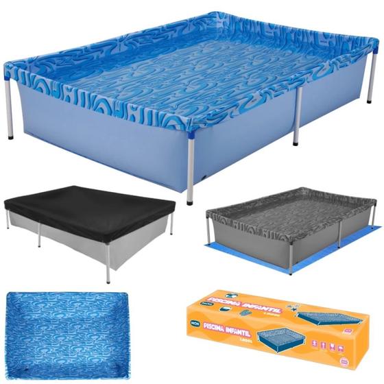 Imagem de Piscina Infantil Mor em Aco 1000 Litros com Capa e Forro Kit