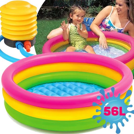 Piscina infantil plastico inflável bebe pequena redonda 56l - OEM ...