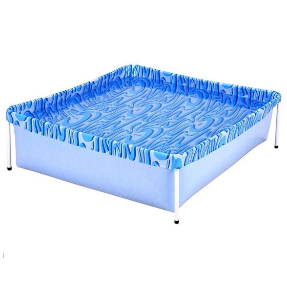 Imagem de Piscina Infantil Quadrada Estrutural PVC 400 Litros - Mor