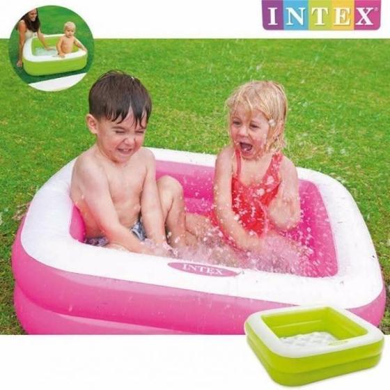 Imagem de Piscina Infantil Quadrada Inflável 57 Litros Intex Colorida