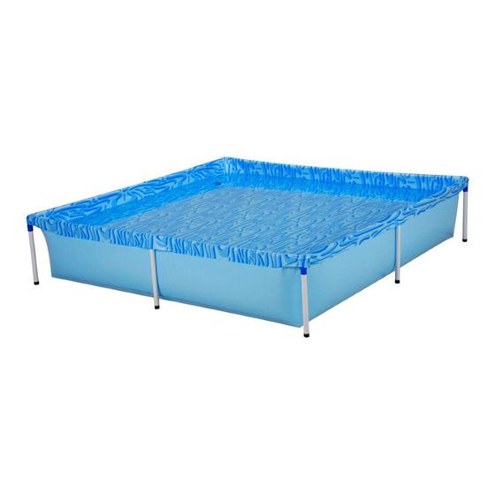 Piscina Infantil Retangular Estrutural PVC 1500 litros - Mor Menor preço em Piscina Infantil Retangular Estrutural PVC 1500 litros - Mor