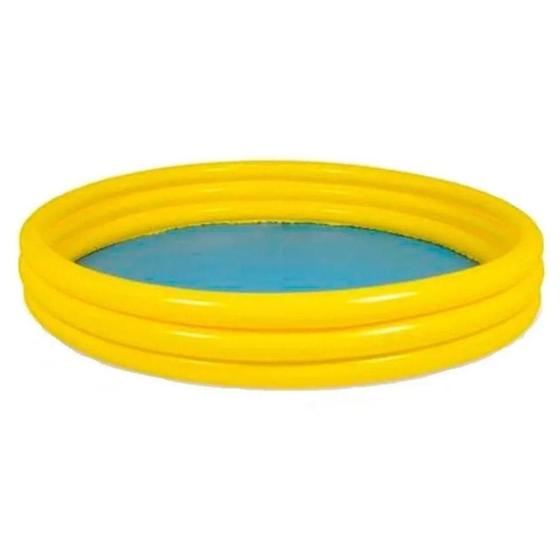 Imagem de Piscina Inflável 3 Anéis 400 Litros Funs Amarela - Wellmix