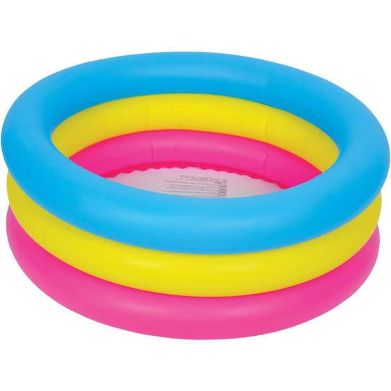 Imagem de Piscina Inflável 3 Anéis 80L Colors 25X61Cm