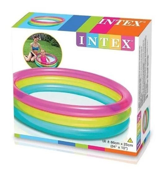 Imagem de Piscina Inflável Arco Íris 68l - Intex