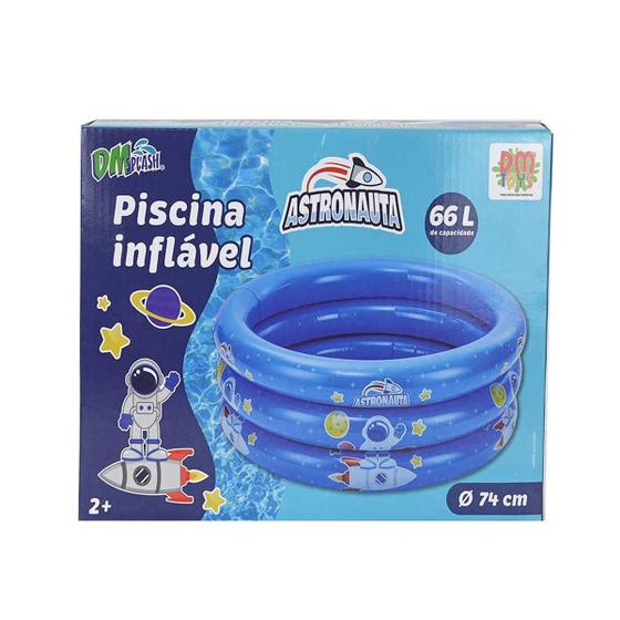 Imagem de Piscina Inflável Astronauta 66L - DM Toys