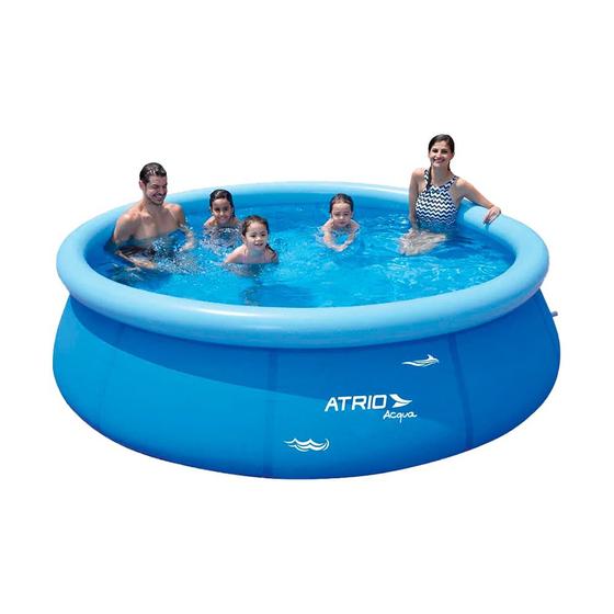 Piscina Inflável Circular 4500 Litros Atrio Acqua- ES305 Menor preço em Piscina Inflável Circular 4500 Litros Atrio Acqua- ES305