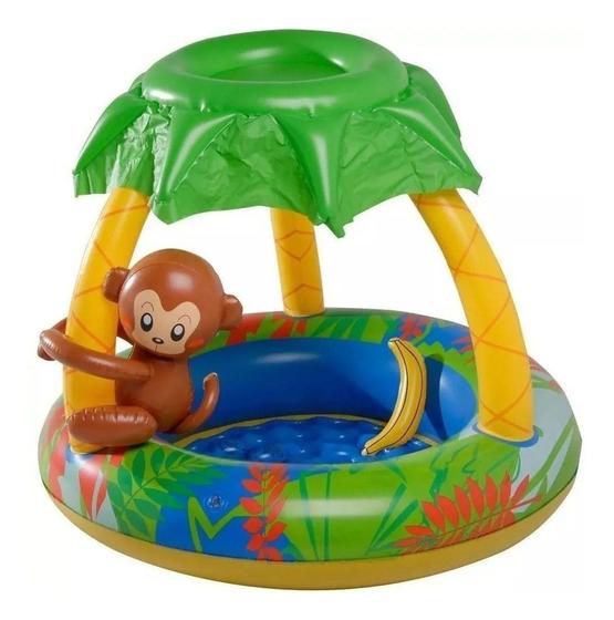 Piscina Inflável Coberta Com Macaquinho 53 Litros 102X80Cm Praia Verão WS17044 Wellmix Menor preço em Piscina Inflável Coberta Com Macaquinho 53 Litros 102X80Cm Praia Verão WS17044 Wellmix
