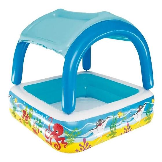 Imagem de Piscina Inflável Com Cobertura 330 Litros Mor