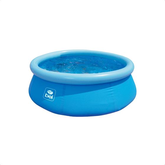 Piscina Inflável Infantil 500 Litros PVC 1,50 m x 38 cm Cor Azul Com Kit Reparo BEL - 50000 Imagem de Piscina Inflável Infantil 500 Litros PVC 1,50 m x 38 cm Cor Azul Com Kit Reparo BEL - 50000