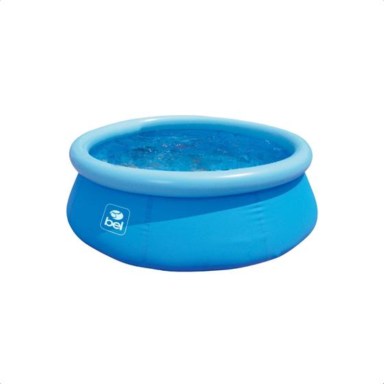 Imagem de Piscina Inflável Infantil 500 Litros PVC 1,50 m x 38 cm Cor Azul Com Kit Reparo BEL - 50000