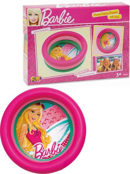 Imagem de Piscina Inflável Infantil - Barbie 68 litros Fun Divirta-se