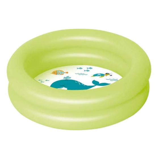 Imagem de Piscina Inflável Infantil Bebe 28 Litros Mor Verde - 1780