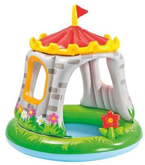 Piscina Inflável infantil c/ cobertura Castelo - Intex Menor preço em Piscina Inflável infantil c/ cobertura Castelo - Intex