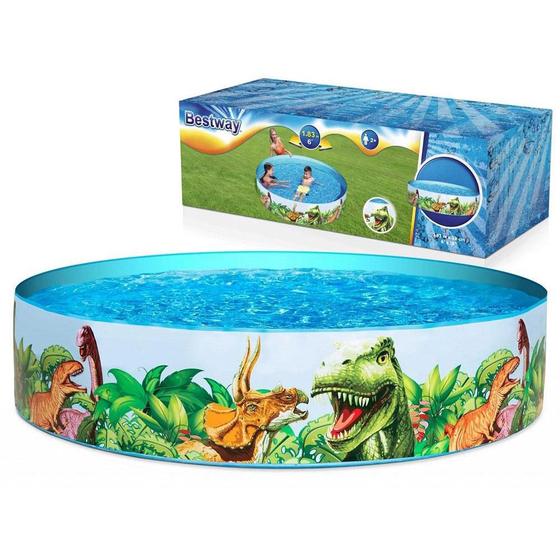 Imagem de Piscina Inflável Infantil Dinossauro 1.83M x 38cm 946 litros