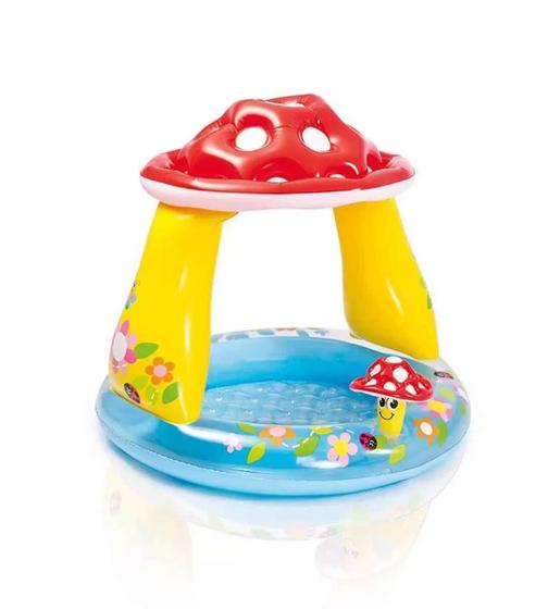 Imagem de Piscina Inflável Infantil Intex Bebê Cogumelo Divertido 45L