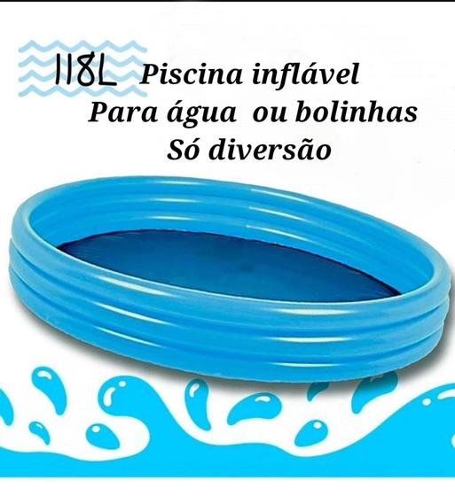 Imagem de Piscina Inflável Infantil Plástico Redonda  99 Cm X 23cm 118l Praia/jardim /quintal
