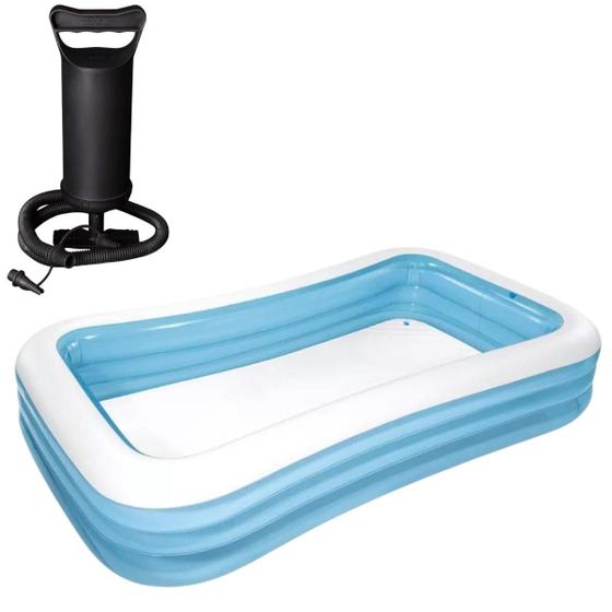 Imagem de Piscina inflável intex 1050l familiar 3,05m + bomba manual