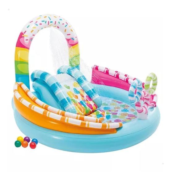 Imagem de Piscina Inflável Intex Playground Infantil Candy Zone 165l