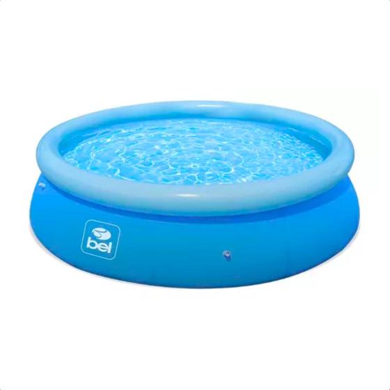 Piscina Inflável Redonda 4.600 Litros PVC 3,05 M x 76 cm Cor Azul Com Kit Reparo BEL - 100900 Menor preço em Piscina Inflável Redonda 4.600 Litros PVC 3,05 M x 76 cm Cor Azul Com Kit Reparo BEL - 100900