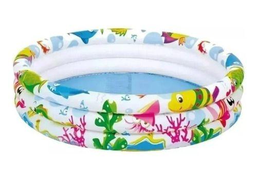 Piscina Inflável Redonda Criança Infantil 100 Litros 3 Aneis Menor preço em Piscina Inflável Redonda Criança Infantil 100 Litros 3 Aneis