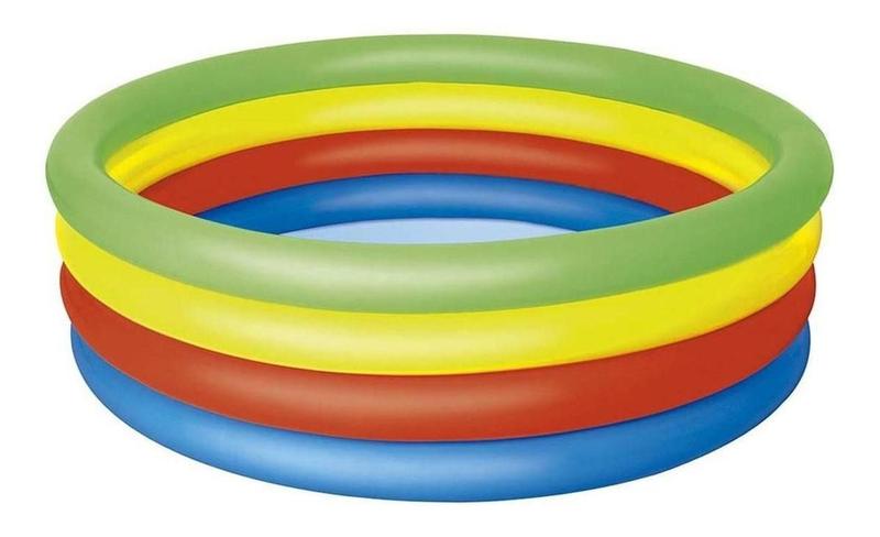 Imagem de Piscina Inflável Redonda Mor Arco Iris 157cm X 46cm 550l