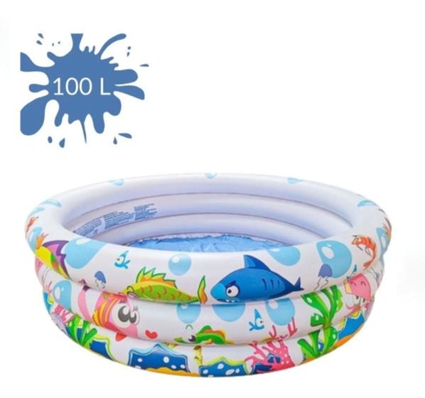 Piscina Inflável Redonda Wellmix Summer Fun 100 Litros 3 Aneis Fundo Do Mar Criança Infantil Branca Menor preço em Piscina Inflável Redonda Wellmix Summer Fun 100 Litros 3 Aneis Fundo Do Mar Criança Infantil Branca