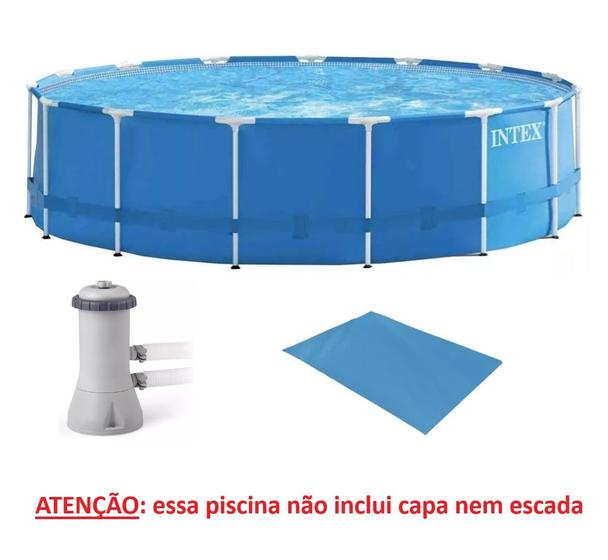 Imagem de Piscina Intex 16805 Litros com Bomba Filtro 3785 LH 220v e Forro