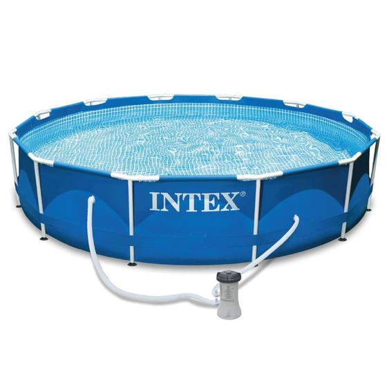 Imagem de Piscina Intex 4.485 Litros Estrutural Azul Com Bomba Filtrante