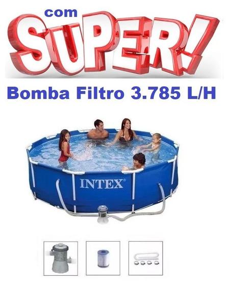 Imagem de Piscina Intex 4485 Litros Standard Armação com Bomba Filtro 3785 LH 110v