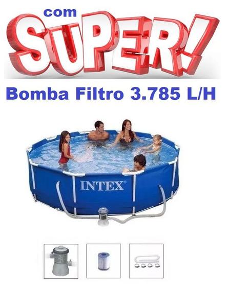 Imagem de Piscina Intex 4485 Litros Standard Armação com Bomba Filtro 3785 LH 220v