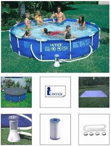 Piscina Intex 6503 L + Bomba Filtro 220v + CAPA + FORRO Menor preço em Piscina Intex 6503 L + Bomba Filtro 220v + CAPA + FORRO