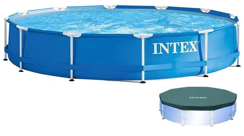Imagem de Piscina Intex 7000 litros estrutural STD com CAPA