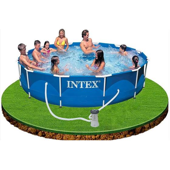 Piscina Intex Armação de Metal Galvanizado 6.503L com Bomba Filtrante é boa?