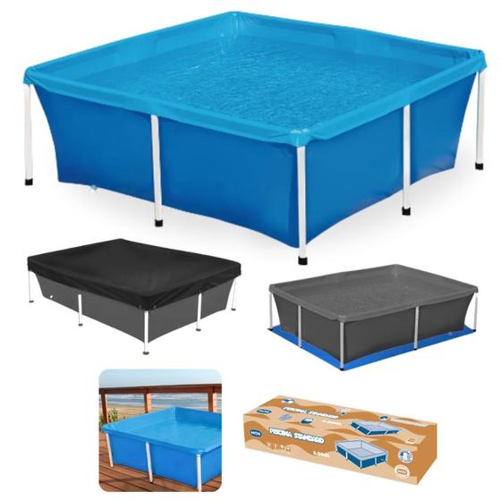 Imagem de Piscina Mor 2000 Litros Standard em Aco com Capa e Forro Kit