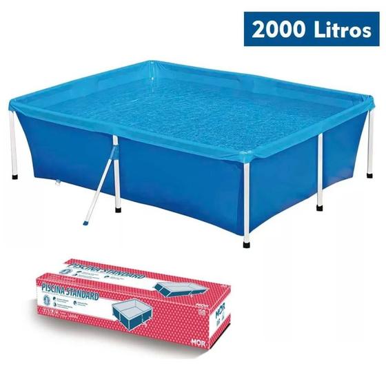 Imagem de Piscina Mor Desmontável 2000 Litros - Ref 1004 - Medidas 2,11 m x 2,32 m x 58 cm