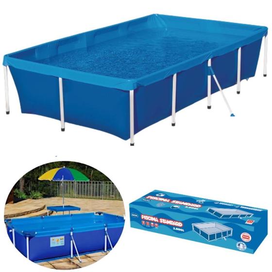 Imagem de Piscina Mor Retangular Ferro Estruturada Standard 3000 Litros