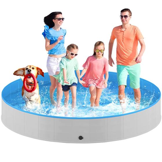 Imagem de Piscina para cães Niubya de plástico rígido dobrável para natação 200L