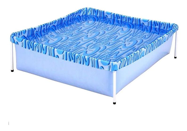 Imagem de Piscina Quintal Quadrada 400 Litros Infantil Estruturada Mor