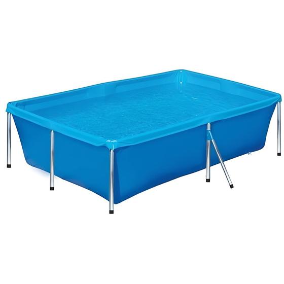 Imagem de Piscina Retangular Estrutura De Ferro Standart 2000 L -  Mor