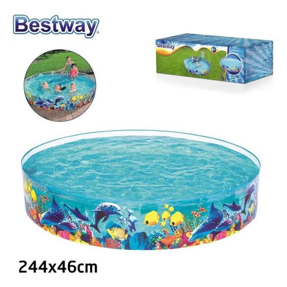 Imagem de Piscina Semi Rígida Infantil Aquário 2074L - Criança Bestway