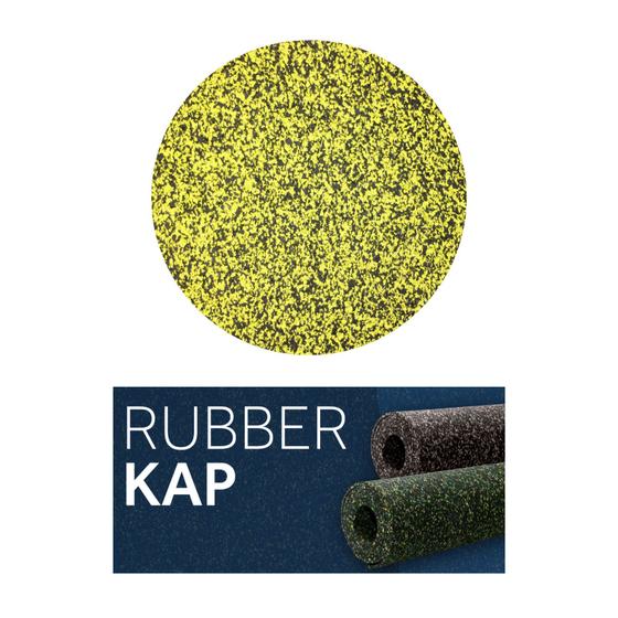 Imagem de Piso Emborrachado Rubberkap Preto e Amarelo 100x100cm KAPAZI Amarelo