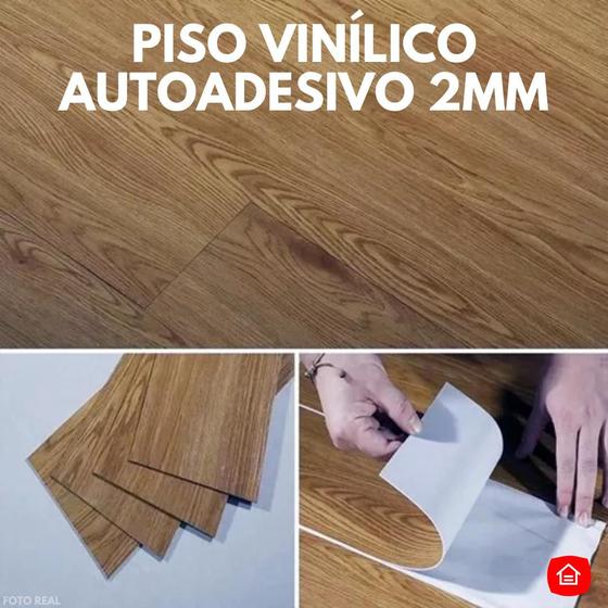 Imagem de Piso vinílico LVT autocolante amadeirado Carvalho (2,50m²)