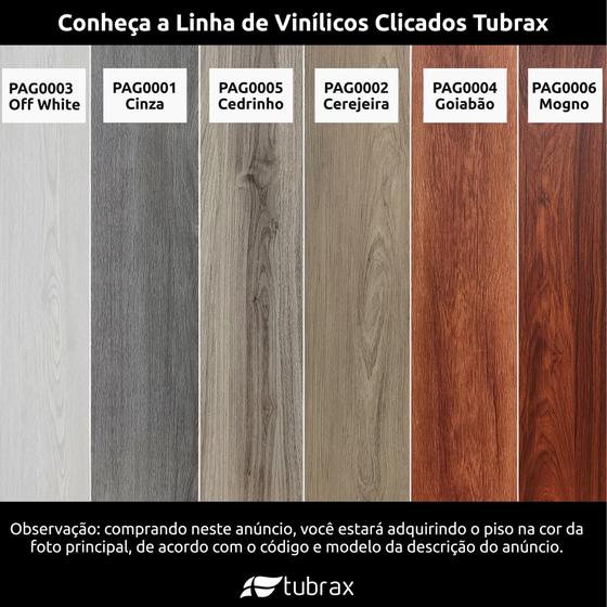 Imagem de Piso Vinílico Rígido Clicado Régua Amadeirada por M² Cor Mogno - Tubrax