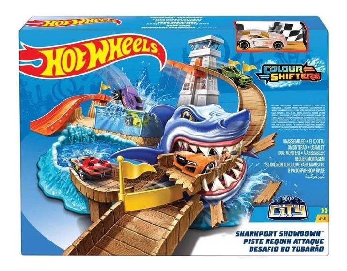 Pista Ataque Do Tubarão Hot Wheels Color Shifters Bgk04 - Mattel ...