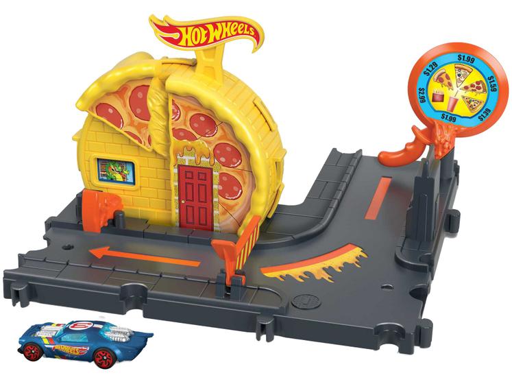 Pista City Hot Wheels Lugares Preferidos Pizzaria Menor preço em Pista City Hot Wheels Lugares Preferidos Pizzaria